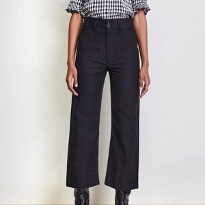 APIECE APART Merida Navy Blue Wide Culottes Pants